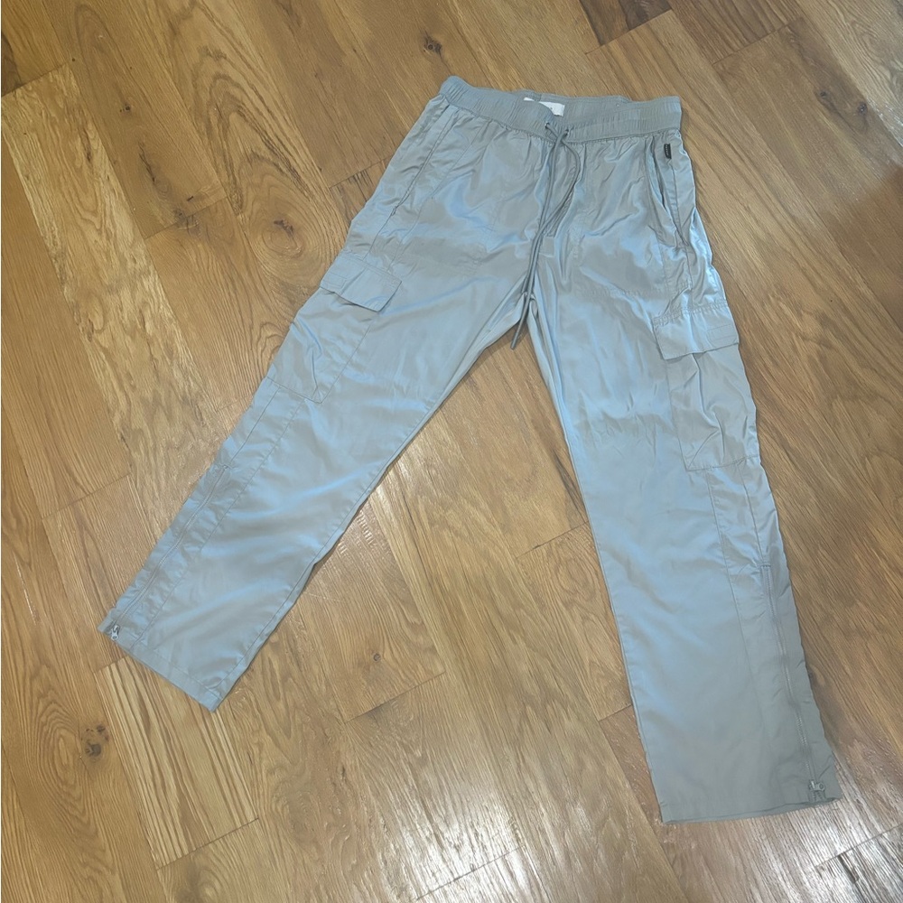 PacSun Men’s Gray Cargo Wind Pants- Medium